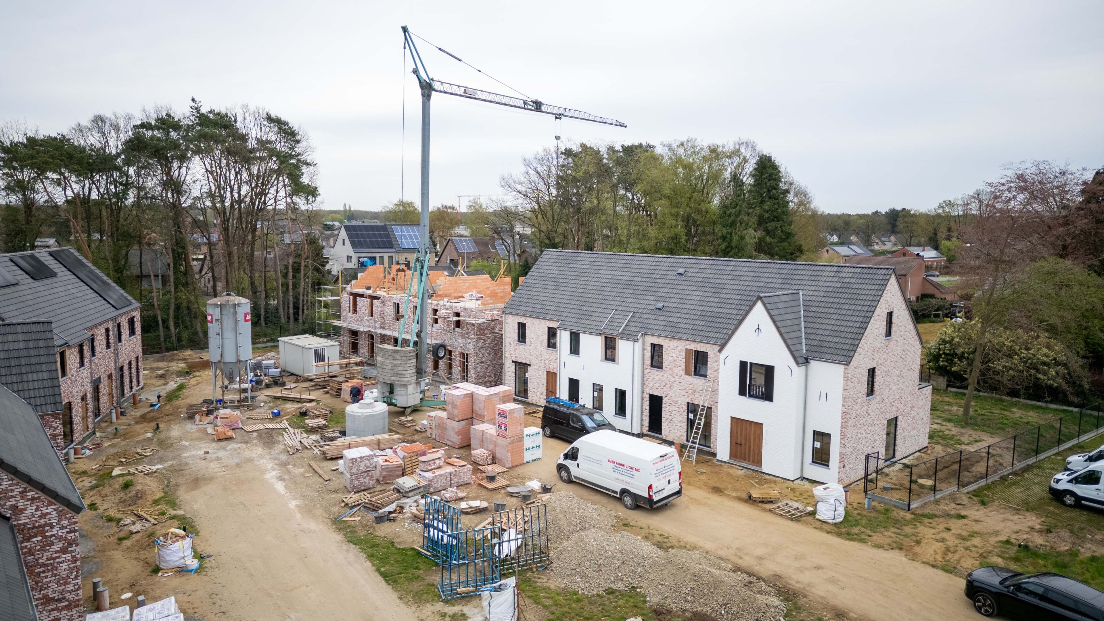 Ruwbouw — dragend metselwerk in uitvoering